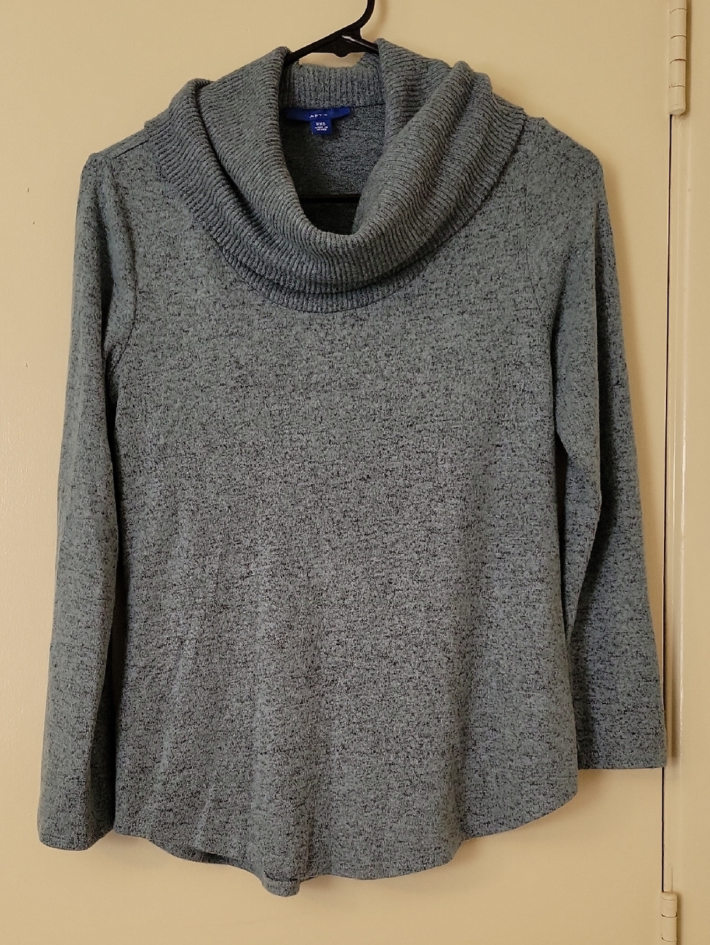 Apt. 9 Heather Gray Cowl Neck Long Sleeve Sweater